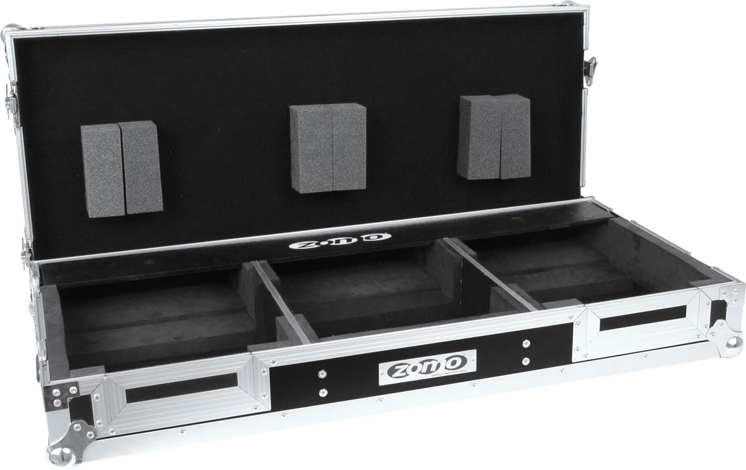 Zomo Flightcase DN-3500/12 лилав, детайл на корпуса и закопчалките