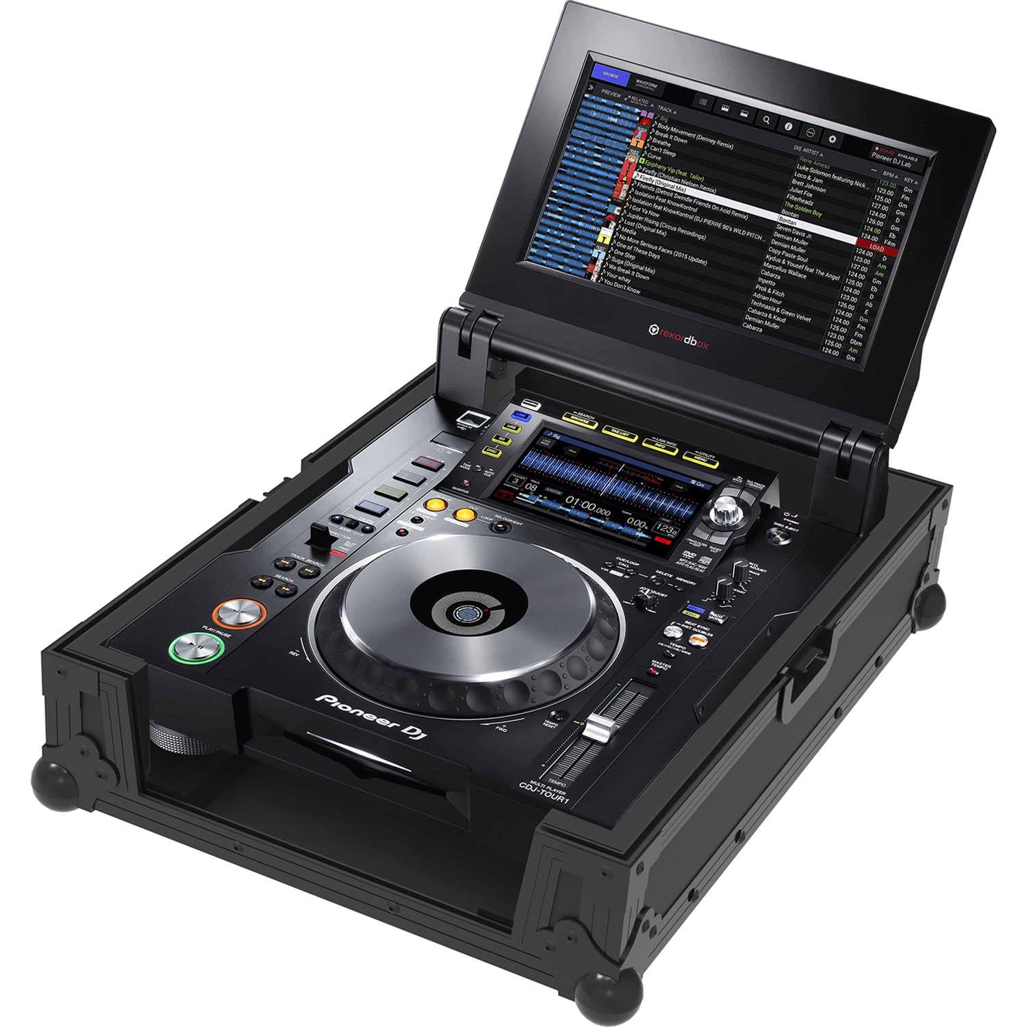 Zomo Flightcase CDJ-Tour1 NSE в черен NSE цвят, общ изглед отпред