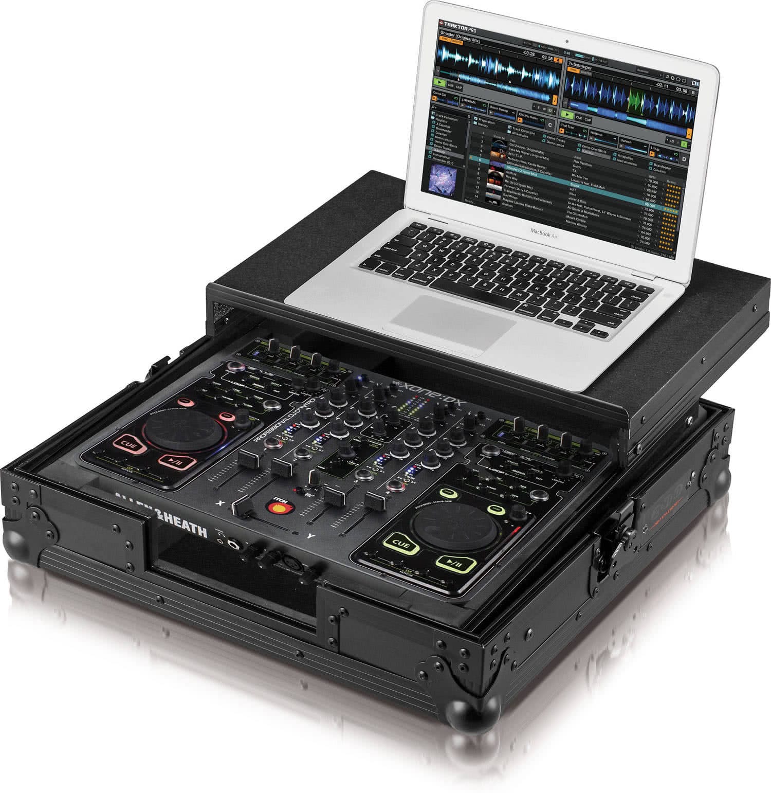 Zomo Flightcase Xone DX Plus NSE в черно, затворен, общ изглед