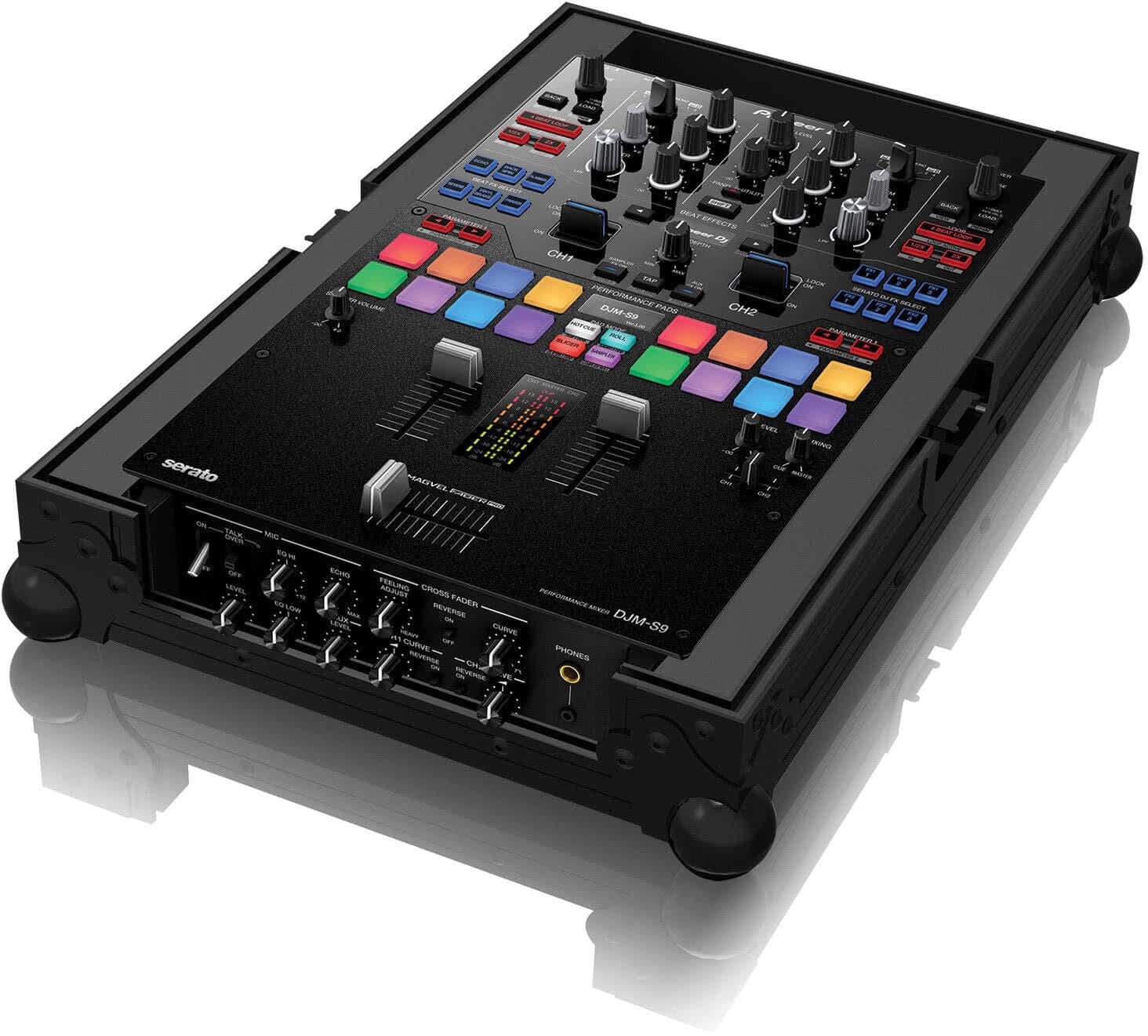 Черен Zomo Flightcase S9 NSE за Pioneer DJM-S9, затворен, общ изглед
